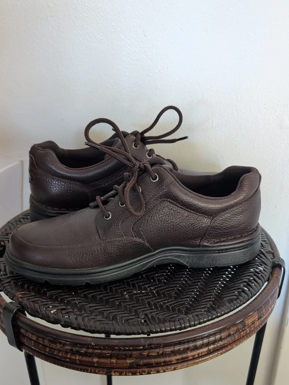 Rockport Men's Shoes Eureka Plus Brown Mudguard Oxford Size 9.5